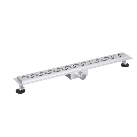 Decor Inox Odpływ liniowy z panelem dekoracyjnym Moon, 100 cm Decor Inox Odpływ liniowy z panelem dekoracyjnym Moon, 100 cm