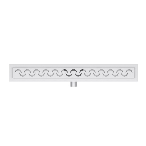 Decor Inox Odpływ liniowy z panelem dekoracyjnym Moon, 90 cm Decor Inox Odpływ liniowy z panelem dekoracyjnym Moon, 90 cm