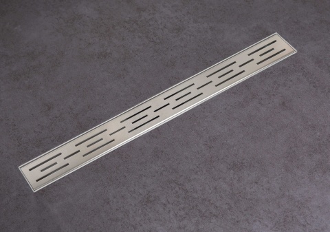 Decor Next Stripes Odpływ liniowy 70 cm dekoracyjny chrom Decor Next Stripes Odpływ liniowy 70 cm dekoracyjny chrom