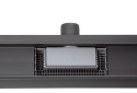 G-Drain Next Odpływ liniowy 70 cm ze szklanym panelem Double Dark