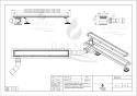 Odpływ boczny 2w1 Odpływ liniowy 70 cm z bocznym syfonem dwustronny chrom