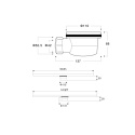 Stone Tray - Syfon do brodzika 68 mm