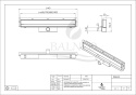 W-Drain 2w1 Odpływ liniowy ścienny 70 cm dwustronny chrom