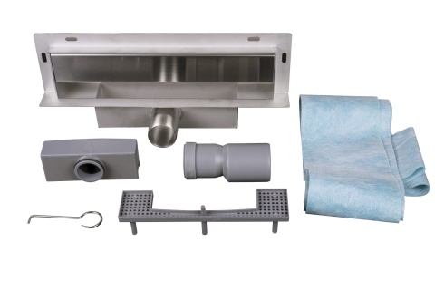 W-Drain 2w1 Odpływ liniowy ścienny 70 cm dwustronny chrom W-Drain 2w1 Odpływ liniowy ścienny 70 cm dwustronny chrom