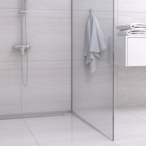 Listwa spadkowa podłogowa czołowa 130 cm inox Listwa spadkowa podłogowa czołowa 130 cm inox