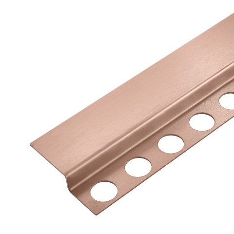 Listwa spadkowa podłogowa czołowa 130 cm miedziana Listwa spadkowa podłogowa czołowa 130 cm miedziana