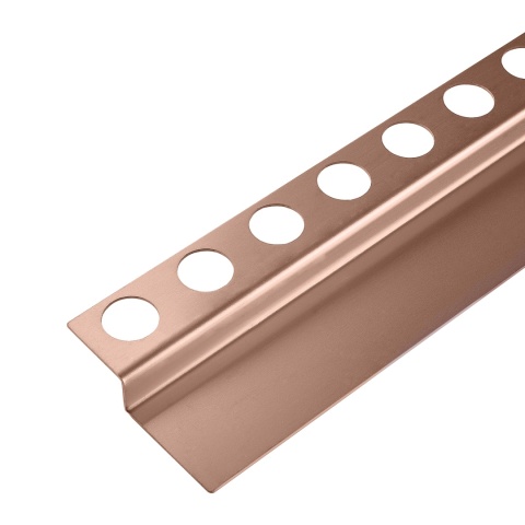 Listwa spadkowa podłogowa czołowa 130 cm miedziana Listwa spadkowa podłogowa czołowa 130 cm miedziana