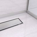 Listwa spadkowa podłogowa prawa 120 cm inox