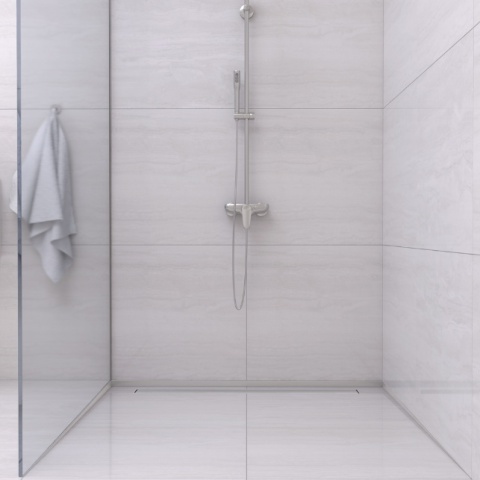 Listwa spadkowa przyścienna lewa 170 cm inox Listwa spadkowa przyścienna lewa 170 cm inox