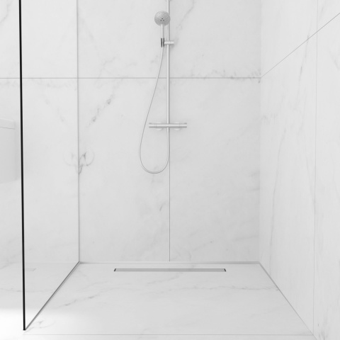 Listwa spadkowa przyścienna prawa 170 cm inox Listwa spadkowa przyścienna prawa 170 cm inox