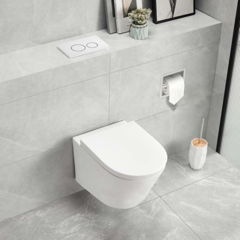 Przycisk spłukujący do WC OXO biały Przycisk spłukujący do WC OXO biały