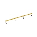 Slim&Low ProLine Gold Odpływ liniowy 70 cm złoty