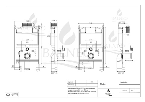 Stelaż podtynkowy WC niski Fix-Frame Low Stelaż podtynkowy WC niski Fix-Frame Low