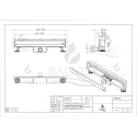 W-Drain NEXT 2w1 Odpływ liniowy ścienny 60 cm dwustronny chrom