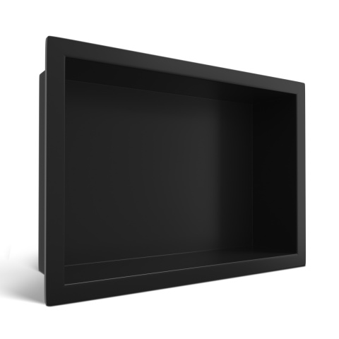WALL-BOX ONE Black Półka wnękowa ze stali nierdzewnej czarna 30x20x10 cm WALL-BOX ONE Black Półka wnękowa ze stali nierdzewnej czarna 30x20x10 cm