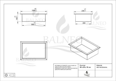 WALL-BOX ONE Black Półka wnękowa ze stali nierdzewnej czarna 30x20x10 cm WALL-BOX ONE Black Półka wnękowa ze stali nierdzewnej czarna 30x20x10 cm