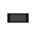 WALL-BOX ONE Black Półka wnękowa ze stali nierdzewnej czarna 45x20x10 cm