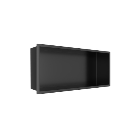 WALL-BOX ONE Black Półka wnękowa ze stali nierdzewnej czarna 45x20x10 cm WALL-BOX ONE Black Półka wnękowa ze stali nierdzewnej czarna 45x20x10 cm