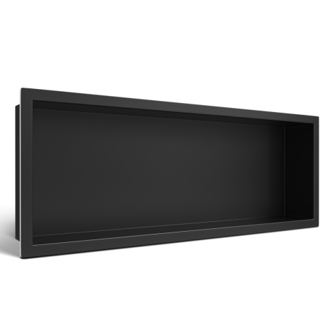 WALL-BOX ONE Black Półka wnękowa ze stali nierdzewnej czarna 60x20x10 cm WALL-BOX ONE Black Półka wnękowa ze stali nierdzewnej czarna 60x20x10 cm