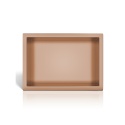 WALL-BOX ONE Copper Półka wnękowa ze stali nierdzewnej miedziana 30x20x10 cm