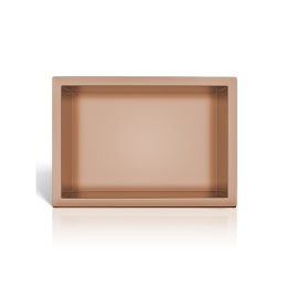 WALL-BOX ONE Copper Półka wnękowa ze stali nierdzewnej miedziana 30x20x10 cm
