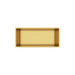 WALL-BOX ONE Gold Półka wnękowa ze stali nierdzewnej złota 45x20x10 cm