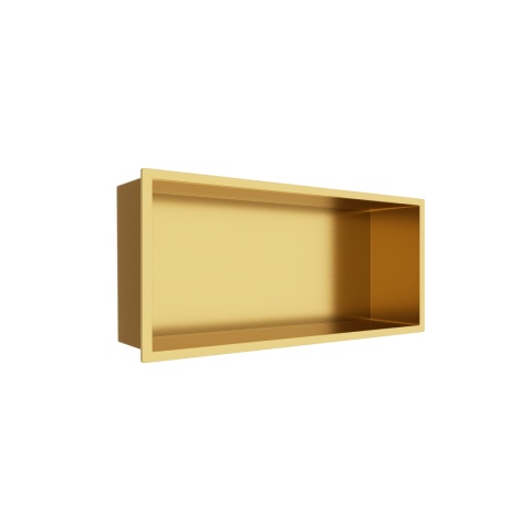 WALL-BOX ONE Gold Półka wnękowa ze stali nierdzewnej złota 45x20x10 cm WALL-BOX ONE Gold Półka wnękowa ze stali nierdzewnej złota 45x20x10 cm