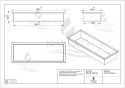 WALL-BOX ONE Inox Półka wnękowa ze stali nierdzewnej 60x20x10 cm