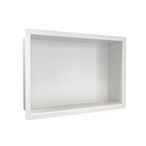WALL-BOX ONE White Półka wnękowa ze stali nierdzewnej biała 30x20x10 cm WALL-BOX ONE White Półka wnękowa ze stali nierdzewnej biała 30x20x10 cm