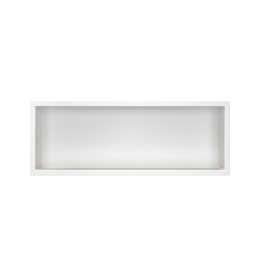 WALL-BOX ONE White Półka wnękowa ze stali nierdzewnej biała 60x20x10 cm