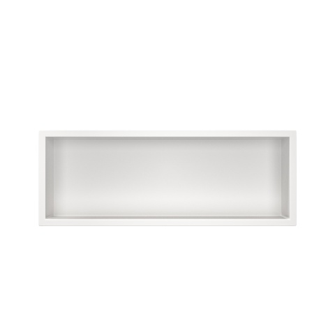 WALL-BOX ONE White Półka wnękowa ze stali nierdzewnej biała 60x20x10 cm