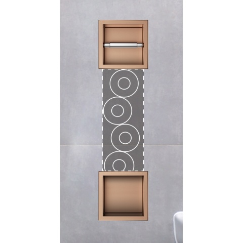WALL-BOX PAPER 2 Copper - Magazynek z podajnikiem papieru miedziany WALL-BOX PAPER 2 Copper - Magazynek z podajnikiem papieru miedziany