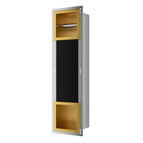 WALL-BOX PAPER 2 Gold - Magazynek z podajnikiem papieru złoty WALL-BOX PAPER 2 Gold - Magazynek z podajnikiem papieru złoty