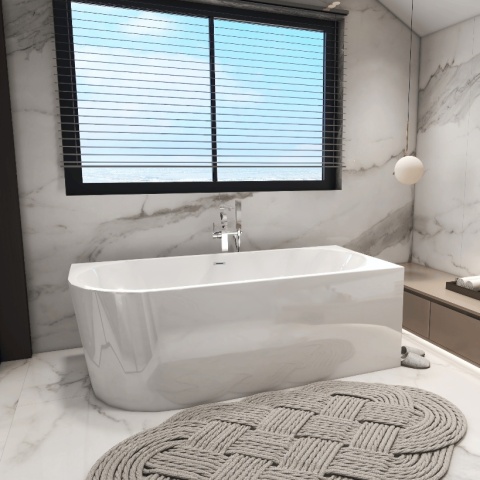 Wanna wolnostojąca narożna prawa AVOLA WHITE - 170 x 80 cm Wanna wolnostojąca narożna prawa AVOLA WHITE - 170 x 80 cm