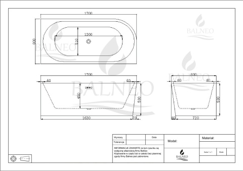 Wanna wolnostojąca narożna prawa AVOLA WHITE - 170 x 80 cm Wanna wolnostojąca narożna prawa AVOLA WHITE - 170 x 80 cm