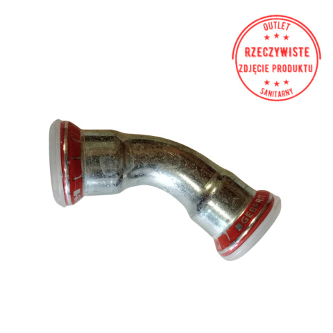 Kolano dwukielichowe Geberit Mapress C-Stahl d22 45° Kolano dwukielichowe Geberit Mapress C-Stahl d22 45°