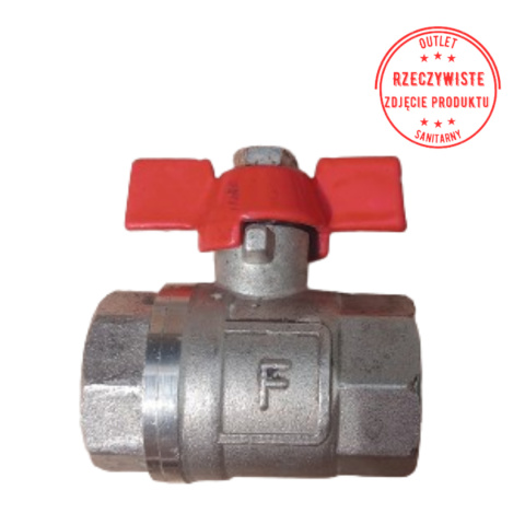 Zawór kulowy DN20 3/4'' PN40 z motylkiem Zawór kulowy DN20 3/4'' PN40 z motylkiem