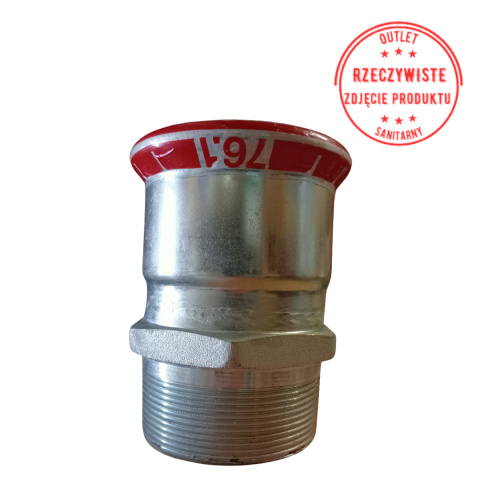 Złączka Geberit Mapress C-Stahl GZ 76,1x2 1/2'' Złączka Geberit Mapress C-Stahl GZ 76,1x2 1/2''