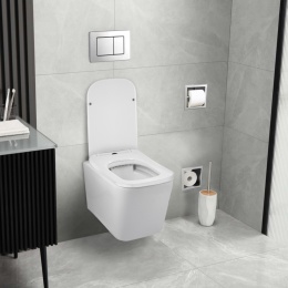 Deska wolnoopadająca biała do miski WC - LUGA