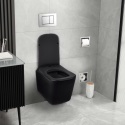Deska wolnoopadająca czarna do miski WC - LUGA