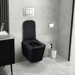 Deska wolnoopadająca czarna do miski WC - LUGA