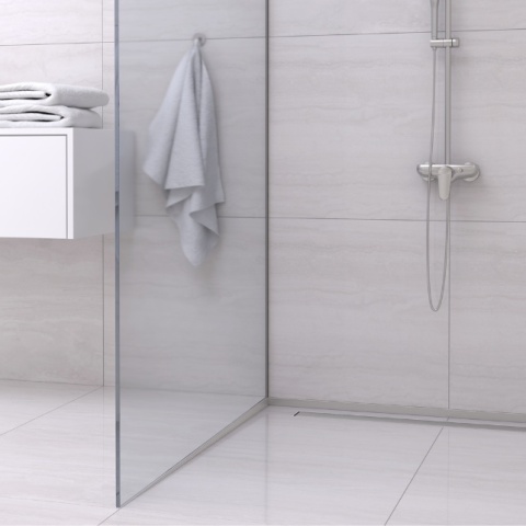 Listwa spadkowa do szkła lewa 120 cm inox Listwa spadkowa do szkła lewa 120 cm inox