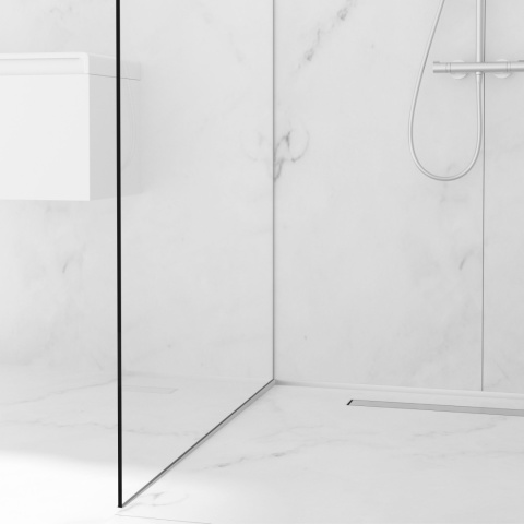 Listwa spadkowa do szkła lewa 170 cm inox Listwa spadkowa do szkła lewa 170 cm inox