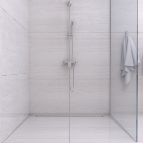Listwa spadkowa do szkła lewa 170 cm inox Listwa spadkowa do szkła lewa 170 cm inox