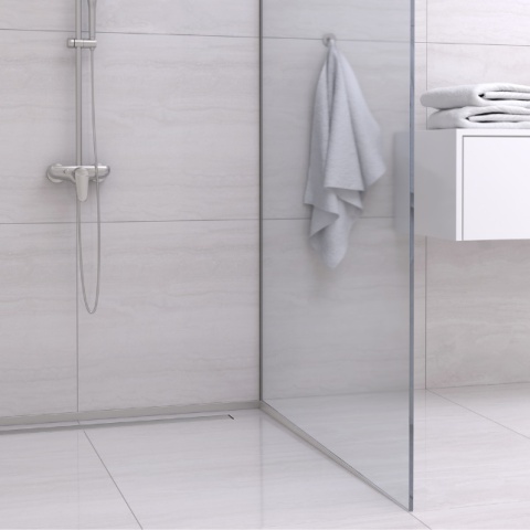 Listwa spadkowa do szkła prawa 170 cm inox Listwa spadkowa do szkła prawa 170 cm inox