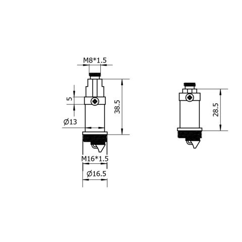 Mechanizm korka Klik-Klak dla wszystkich serii oprócz D (Standard) Mechanizm korka Klik-Klak dla wszystkich serii oprócz D (Standard)