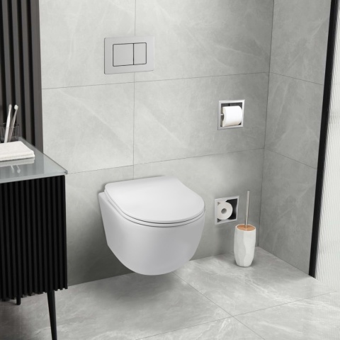 Zestaw podtynkowy WC stelaż Fix Frame Standard z białą miską WC Luna i przyciskiem spłukującym Axo złoty Zestaw podtynkowy WC stelaż Fix Frame Standard z białą miską WC Luna i przyciskiem spłukującym Axo złoty