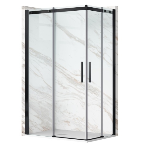 Kabina prysznicowa rozsuwana Rio - BLACK 80x80 cm Kabina prysznicowa rozsuwana Rio - BLACK 80x80 cm