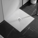 Stone Tray - Brodzik kompozytowy "F" Biały 80x80x2,5