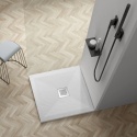 Stone Tray - Brodzik kompozytowy "F" Biały 80x80x2,5